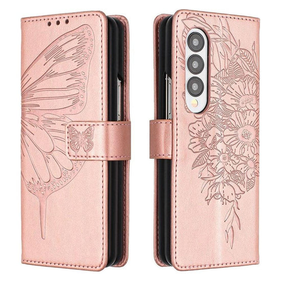 Butterfly Embossed Leather Phone Case