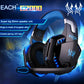 Over-Ear Gaming Headset With Mic & Led Light 2.2M Cable - Orange