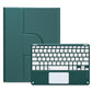 360 Degree Rotatable Bluetooth Keyboard Leather Case With Touchpad - Square Button - Sky Blue - For Ipad 10Th Gen 10.9 2022