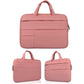 Portable Oxford Cloth Laptop Bag For 12 Devices - Multiple Pockets - Pink