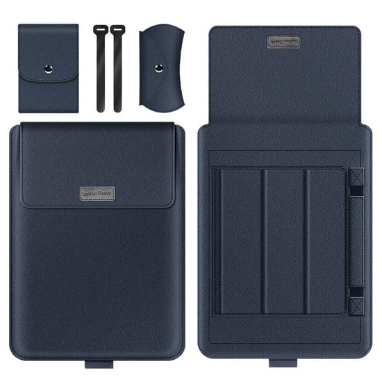 11 / 12 Inch 4-in-1 Computer Bracket Liner and Storage Bag - Dark Blue