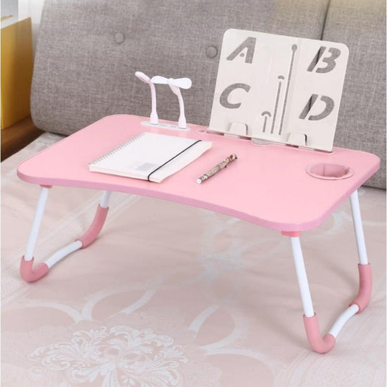 Portable Folding Desk With Fan & Lamp - Compact Design - Eye Grotection Green