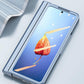 For Samsung Galaxy Z Fold4 5G Case With Pen Slot - Electroplated Full Body - Transparent