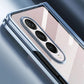 For Samsung Galaxy Z Fold4 5G Case With Pen Slot - Electroplated Full Body - Transparent