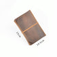 Retro Passport Wallet For Travel Crazy Horse Skin - Coffee