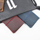 Retro Passport Wallet For Travel Crazy Horse Skin - Coffee