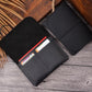 Retro Passport Wallet For Travel Crazy Horse Skin - Coffee