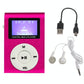 Metal Mini Mp3 Player With Screen Earphone+Cable - Black