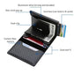 Carbon Fiber Rfid Wallet for Men - Red