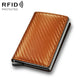 Carbon Fiber Rfid Wallet for Men - Red