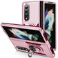 For Samsung Galaxy Z Fold4 5G Shockproof Case With Holder - Pc Tpu - Blue