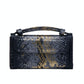 Sequin Snake Print Wrist Bag - Multifunctional Chain Wallet - Gold