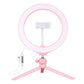 10.2 Selfie Beauty Light With Tripod Mount And Usb 3 Modes Dimmable Led Ring For Vlogging And Photography Cold Shoe Ball Head And Phone Clamp