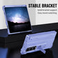 For Samsung Galaxy Z Fold4 5G Shockproof Diamond Case With Hinge And Pen - Purple