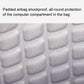 Anti-Drop Crossbody Laptop Bag - 16 Inch Airbag Design - Khaki White