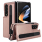 For Samsung Galaxy Z Fold4 5G Double Buckle Phone Case With Pen Slots - Red
