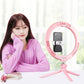 10.2 Led Ring Light With Tripod And Phone Clamp - 3 Modes Dual Colour Temperature Dimmable - Pink