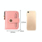 Rfid-blocking Women Wallet with Card Slots - Anti-magnetic - Pink