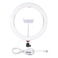 26Cm Usb 3 Modes Dimmable Led Ring Light With Phone Clamp