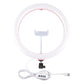 30Cm Usb Dual Colour Led Ring Light With Phone Clamp