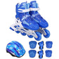 Flash Straight Row Roller Skating Shoes Suit for Children and Adults - Size l - Pink