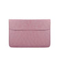 Horizontal Magnetic Leather Laptop Inner Bag - Invisible Buckle - Pink