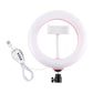 20Cm Usb Dual Colour Led Ring Light With Phone Clamp - Pink