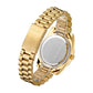 Men Quartz Watch With Diamond-Encrusted Roman Numeral Dial