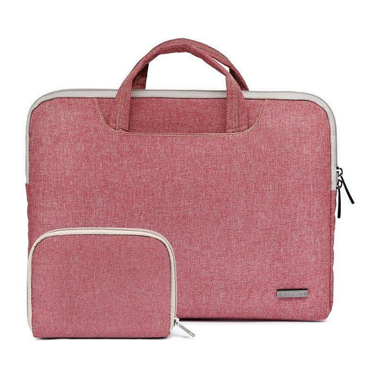 11.6 Inch Simple Business Laptop Bag With Liner - Ls-116 - Snowflake Nylon Light Red