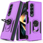 Galaxy Z Fold 4 Tpu Shockproof Case With Ring - 2 In 1 Design