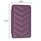 Wave Pattern Card Bag Back Sticker For Mobile Phones - Purple