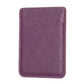Diamond Lattice Card Bag Sticker For Mobile Phones - Purple