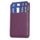 Diamond Lattice Card Bag Sticker For Mobile Phones - Purple