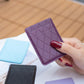 Diamond Lattice Card Bag Sticker For Mobile Phones - Purple