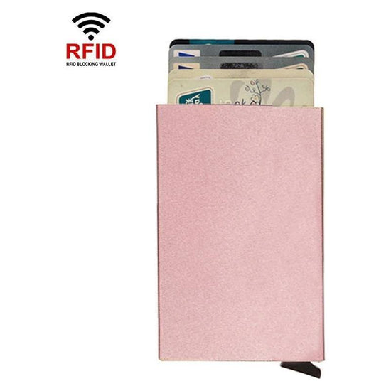 Metal Rfid Card Holder Wallet - Compact Design