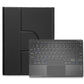 360 Degree Rotatable Bluetooth Keyboard Leather Case With Touchpad - Square Button - Black - For Ipad 10.2 2021 / Air 2019