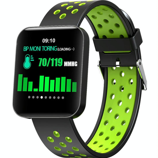 Waterproof Smart Bracelet With Tft Screen And Health Monitoring - Green