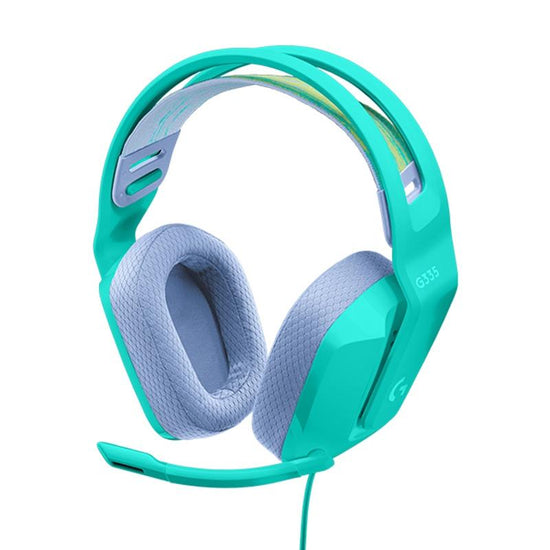 Foldable Wired Gaming Headset With Mic - Green