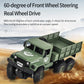 2.4ghz 4ch Rc Dongfeng 8 Six-wheeled Armor Truck Toy - Green