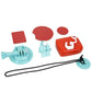 10-piece Board Mount Set for Action Cameras - Green