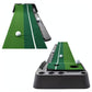 2.5M Golf Putting Mat With Push Rod Trainer & 6 Balls - No Auto Return