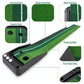 2.5M Golf Putting Mat With Push Rod Trainer & 6 Balls - No Auto Return