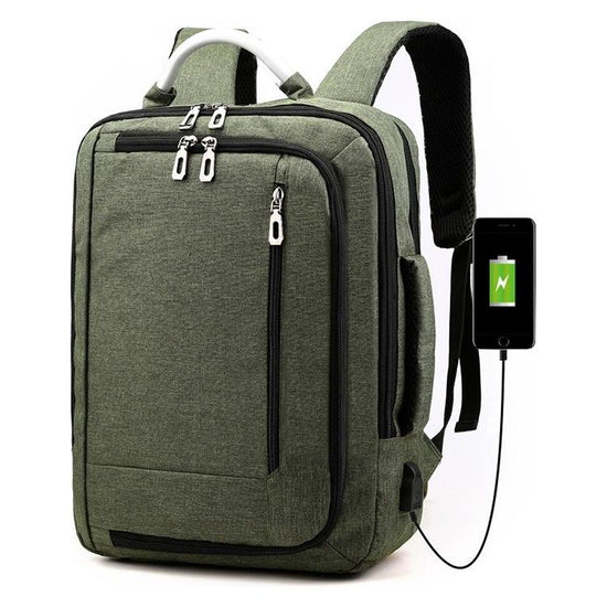 Multifunctional Oxford Laptop Backpack - Cxs-620 - Army Green