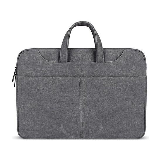 Waterproof Portable One-Shoulder Handbag For 13.3 Laptops With Strap & Magic Stick - Dark Gray