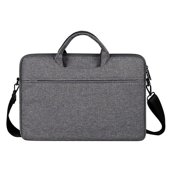 Waterproof Oxford Cloth One-Shoulder Handbag For 15.6 Laptops - Hidden Portable Strap - Dark Gray