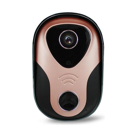 Smart Wifi Doorbell With Hd Intercom Night Vision & Micro Sd Support - Rose Gold