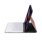 Ultra-Thin Detachable Bluetooth Keyboard Leather Case For Ipad Pro 12.9 2018 With Pen Slot - Rose Gold