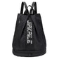 Vibe Geeks Water Resistantion Sports Backpack Gym Bag with Shoes Compartment - Black
