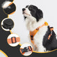 Vibe Geeks Ultimate 2-in-1 Reflective No-pull Dog Harness with Retractable Leash and Control Handle - Blue - L