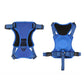 Vibe Geeks Ultimate 2-in-1 Reflective No-pull Dog Harness with Retractable Leash and Control Handle - Blue - M
